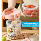 Portable Salad Cup Breakfast Cup Food Stratification Yogurt Cereal Oatmeal Snacks Parfait Containers Fruit Box Cup With Lid Fork
