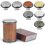 Rolling Knife Sharpener Kit – Magnetic Diamond Sharpening Stone with 15° & 20° Angle Guide