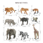 Mini Farm & Wildlife Animal Figurine Set
