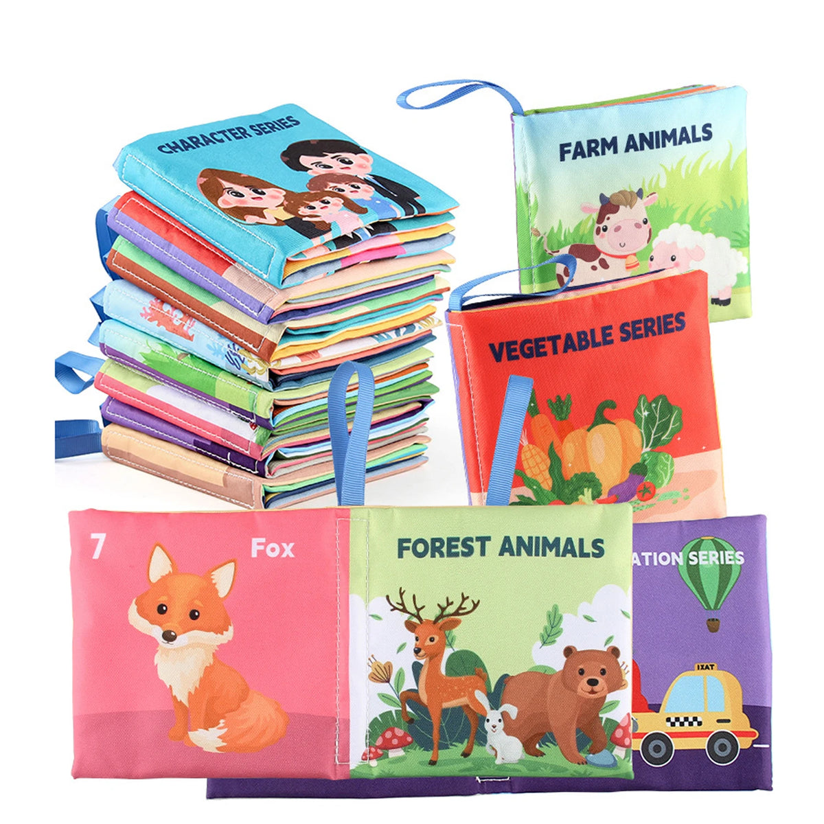 Soft 3D Touch & Feel Baby Cloth Book