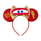 Mouse Ears Sequin Bow Cosplay Headband for Women & Adults
