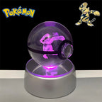 Pokémon 3D Crystal Poké Ball LED Night Light Collectible Figure