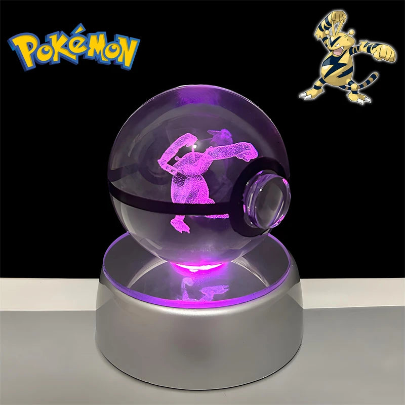 Pokémon 3D Crystal Poké Ball LED Night Light Collectible Figure