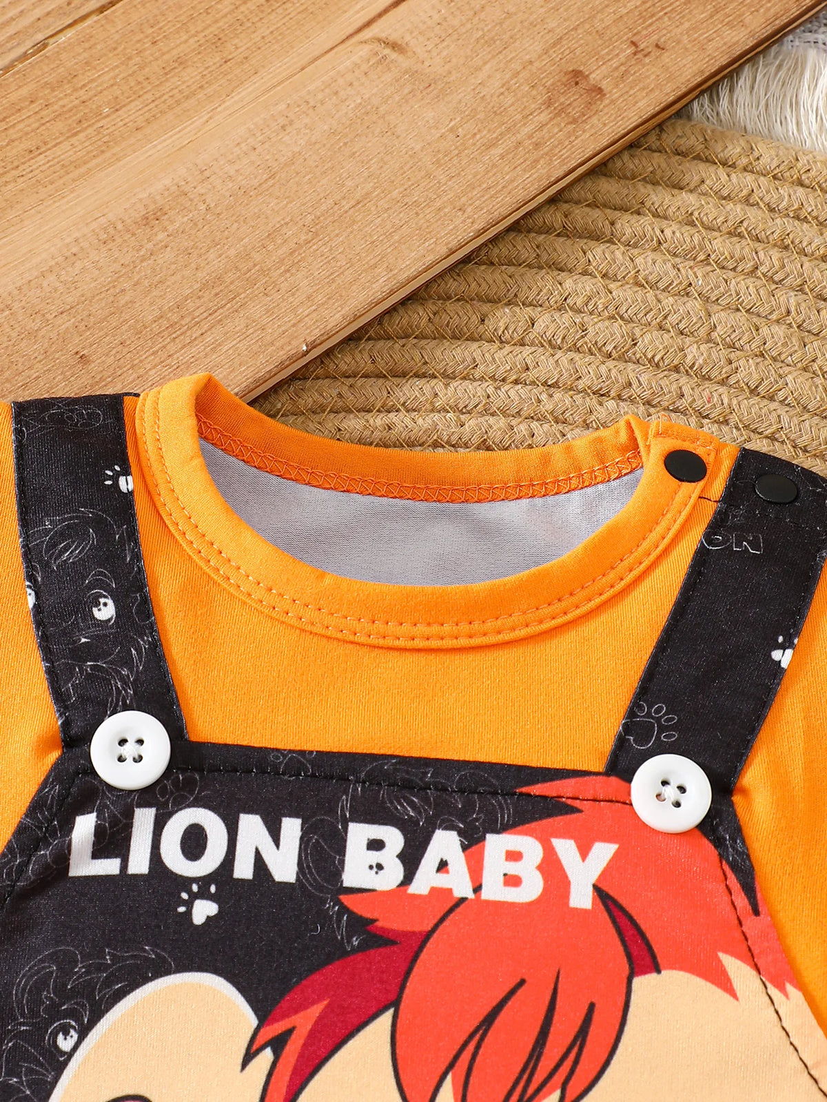 IURNXB Infant Cartoon LION BABY Romper Short Sleeve for Boys Overall One Piece Cute Newborn Outfit Summer 1-18M