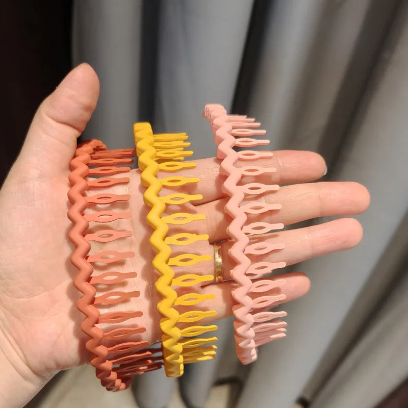3PCS Wave Toothed Non-Slip Hairband Set for Women