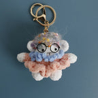 Cute Crochet Animal Doll Keychain Sheep Puppy Bag Charm