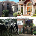 30/90/150cm Halloween Black Scary Giant Spider Huge Spider Web Halloween Decor Home Bar Haunted House Prop Holiday Outdoor Decor