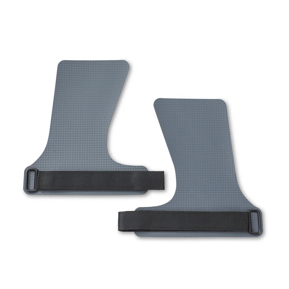 A Pair of Carbon No Finger Hole Hand Grips for Crossfit Pull Ups Cross Training Kettlebell Gymnastics Workout Palm Protector