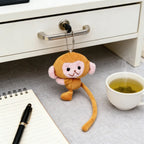 Long Tailed Monkey Plush Keychain Cute Bag Charm