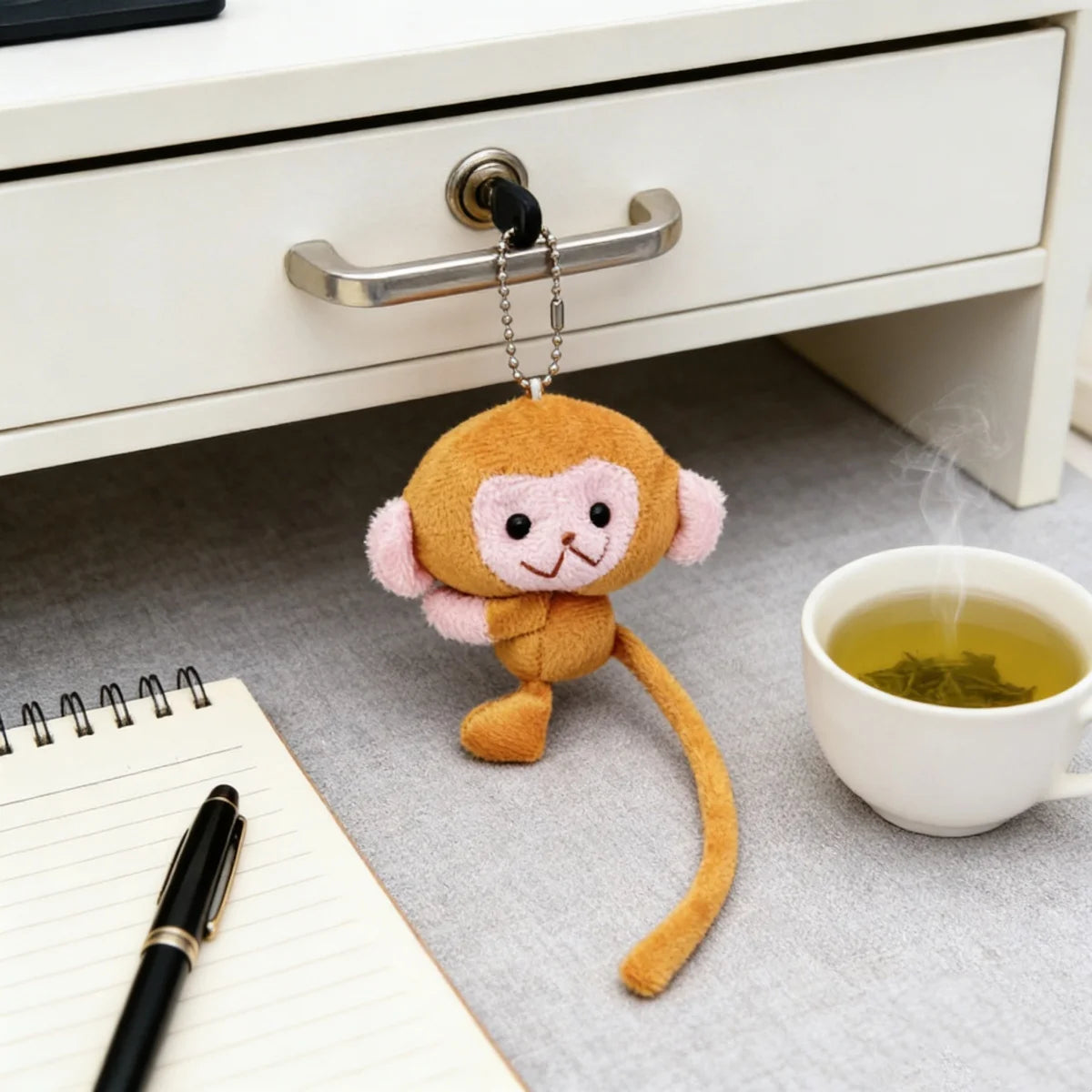 Long Tailed Monkey Plush Keychain Cute Bag Charm