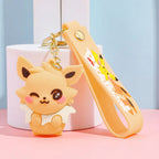 Eevee Plush Keychain Eeveelutions Bag Charm for Pokemon Fans