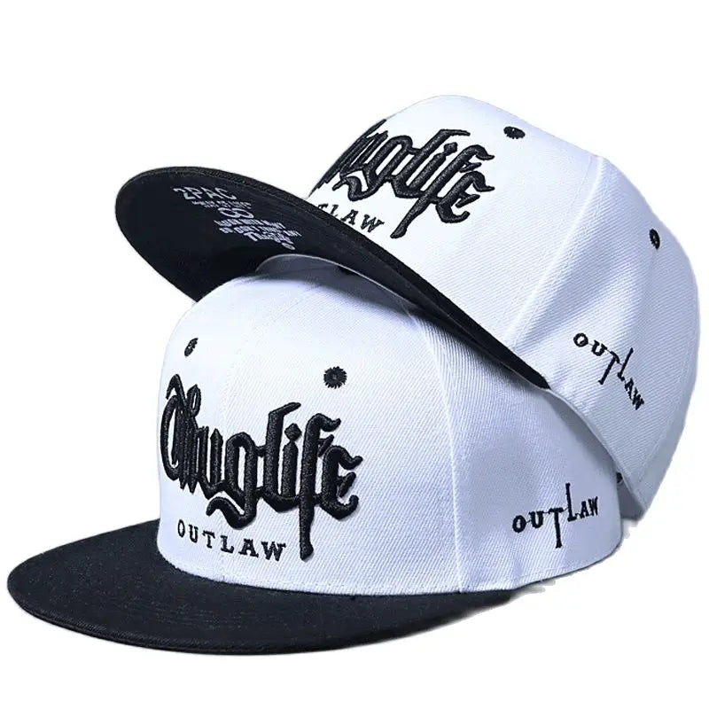 Thug Life Embroidery Snapback Baseball Cap for Streetwear Style