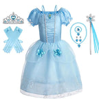 Girls Princess Costume Dress – Disney Inspired Cinderella, Snow White & Rapunzel