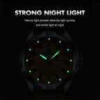 PAAZOMU Man Luxury Brand Watch Waterproof Luminous Date Week Men's Quartz Wristwatch Stainless Steel Fashion Sports Men Watches