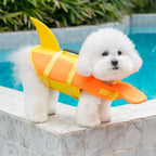 Pet Swimming Life Jacket Safety Vest For Dogs Swim Adjustable in Pool Surfing Drifting Dog Clothes Life Rescue Vest With Tail
