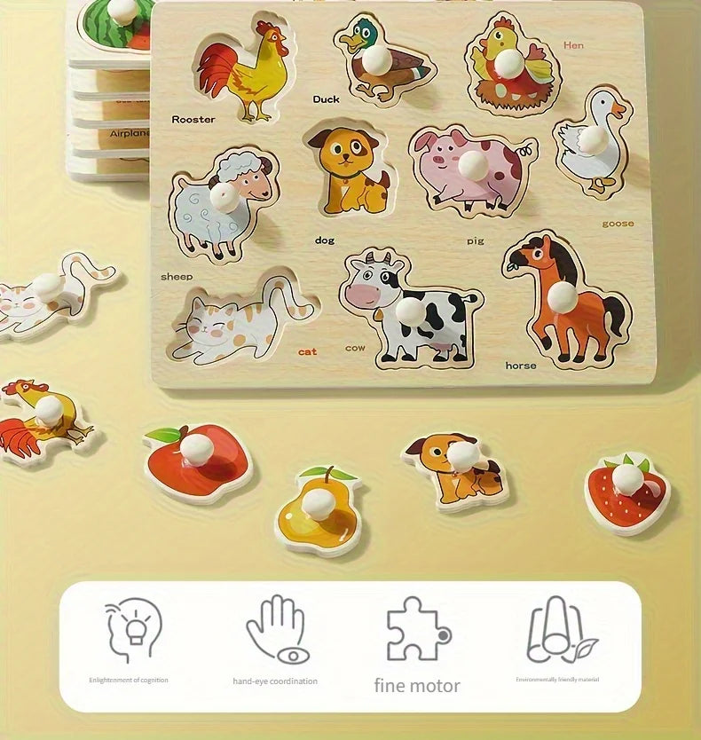 Montessori Geometry Shape Matching Puzzle Board