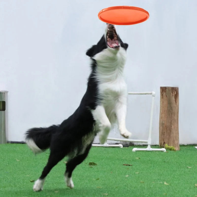 Silicone Flying Disc Dog Toy for Interactive Fetch and Training