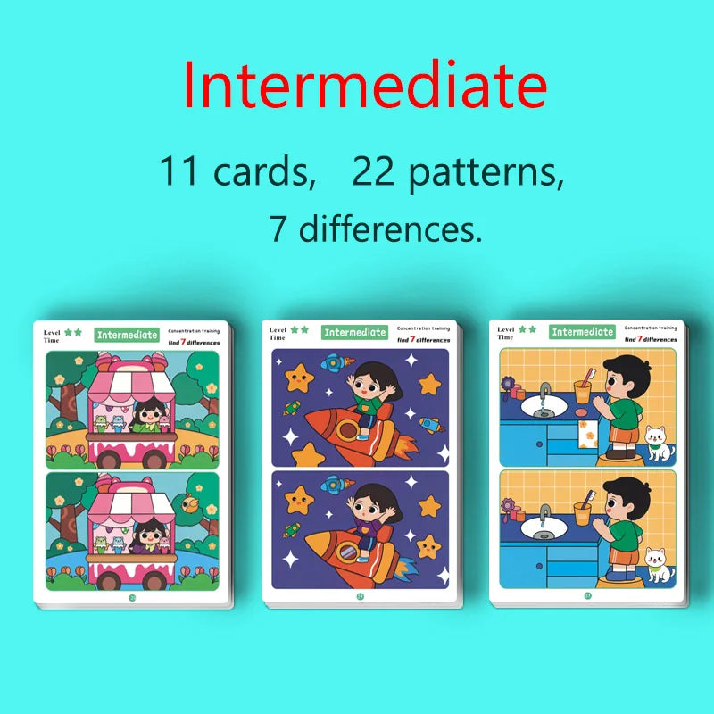 Find the Difference Reusable Activity Cards for Kids