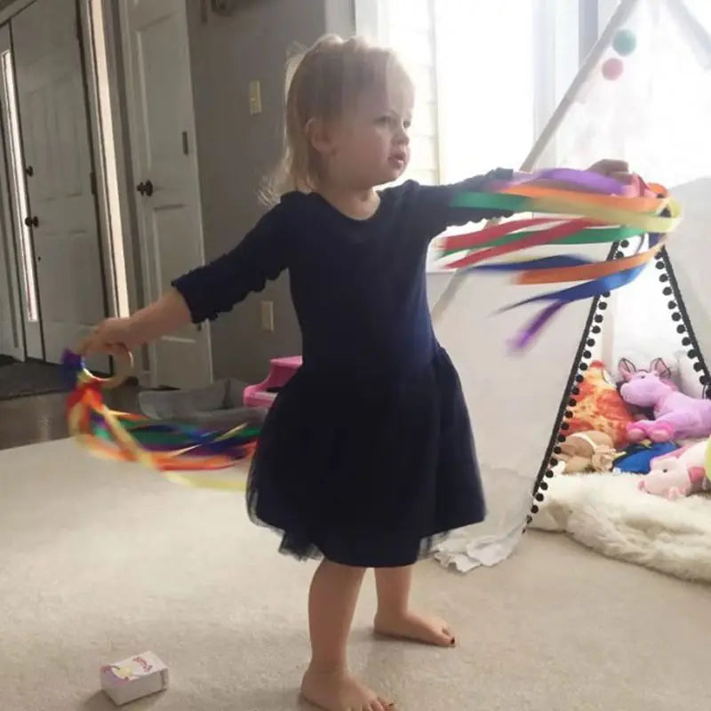Montessori Baby Sensory Ribbon Ring Toy