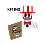Novel Horrible Movie Halloween Pumpkin Witch Nun Vampire Zombies Building Blocks Mini Action Figure Toys
