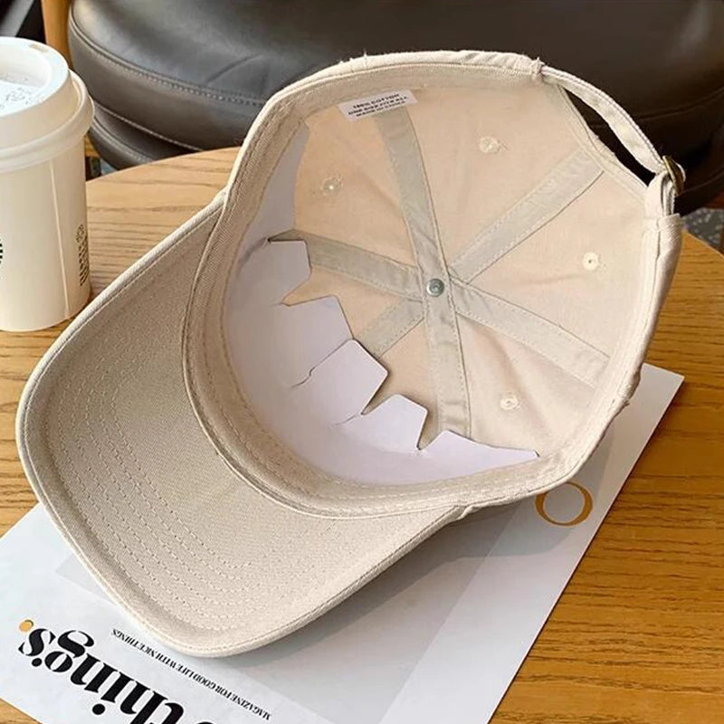 JK Korean Embroidery Baseball Cap for Casual Outdoor Streetwear
