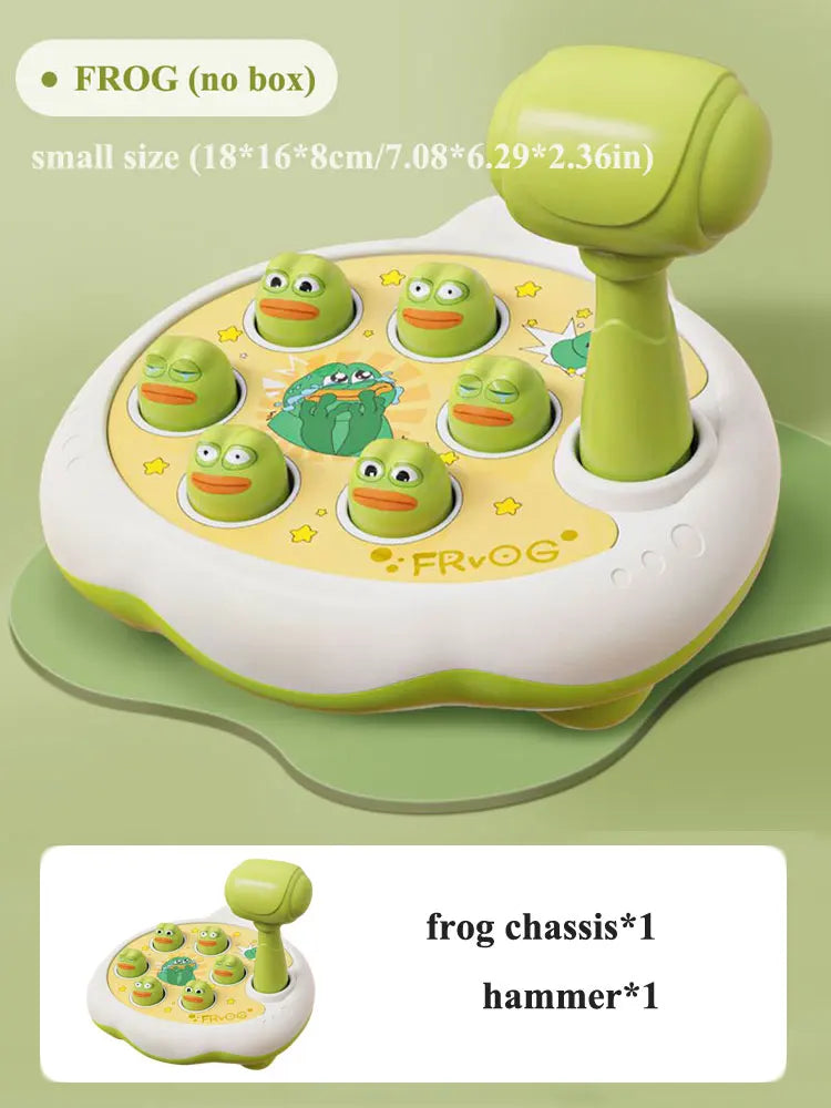 Montessori Duck Frog Pig Hammer Puzzle Toy for Toddlers