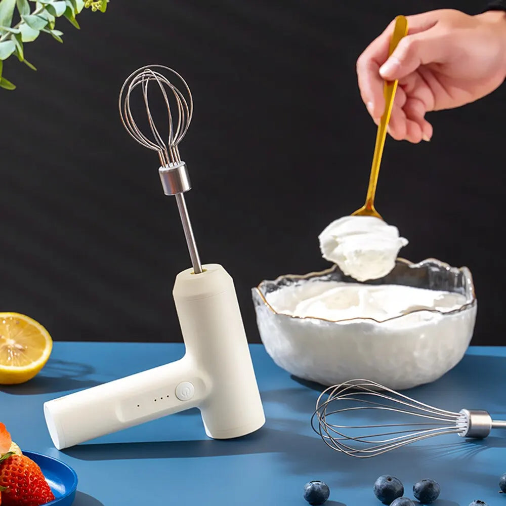 Wireless Electric Food Mixer with 3-Speed Portable Hand Mixer