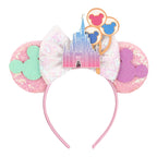 Sequin Mouse Ears Bow Headband for Women & Girls