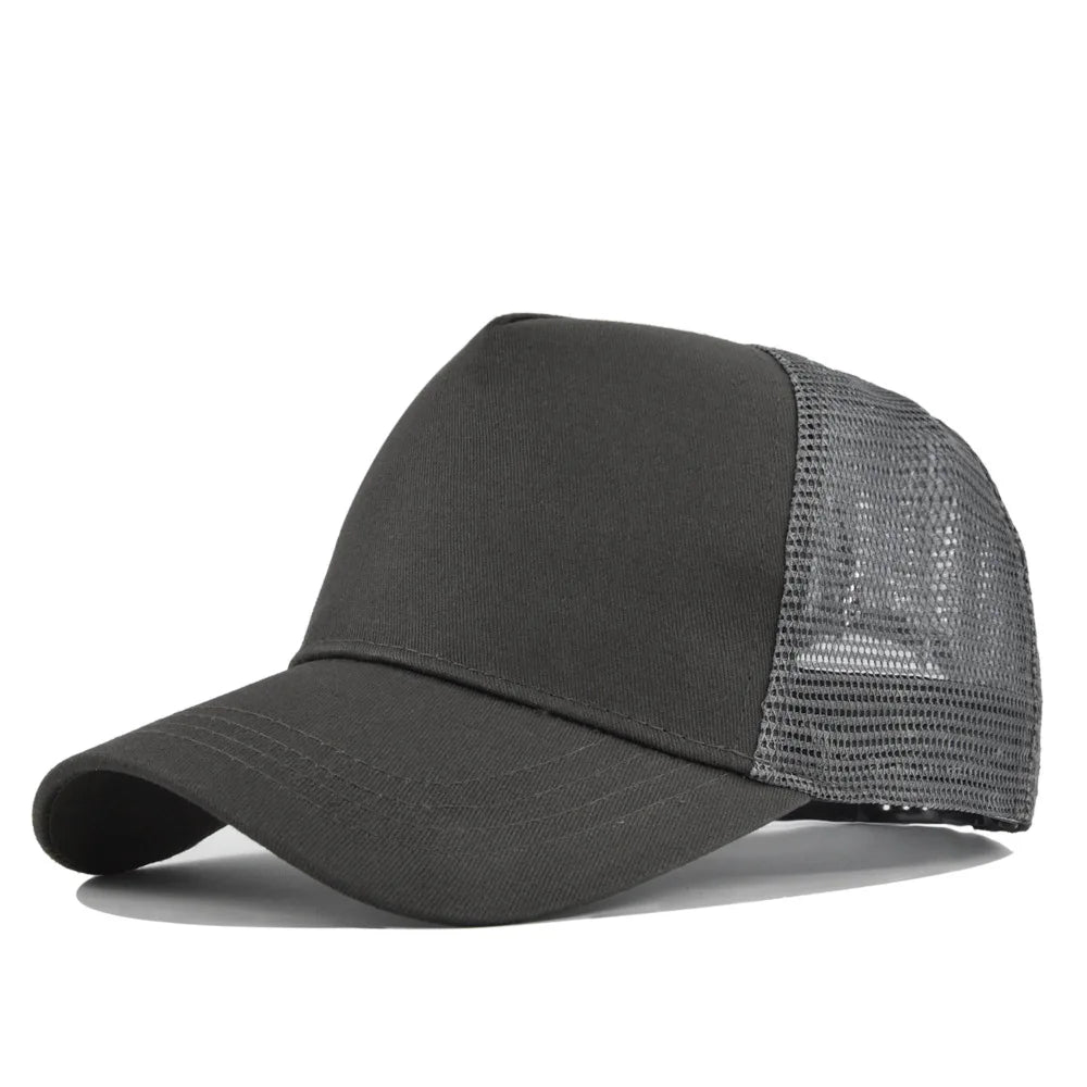 Custom Logo 5 Panel Mesh Baseball Cap for Outdoor Branding