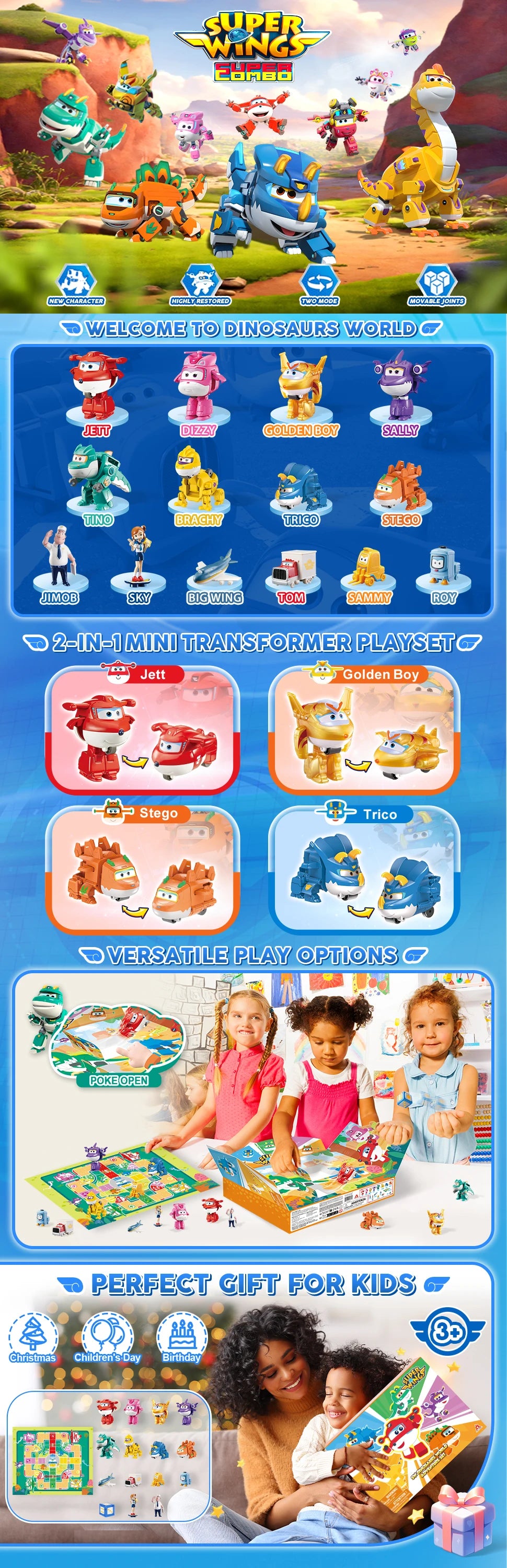 Transforming Airplane Toy Set