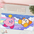 HD Printing Mouse Pad Laptop Extended protective Pad Computer Game Mousepad Cartoon K-Kirby PC Accessories Keyboard XXL Desk mat