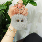 Blush Cat Ball Plush Keychain Cute Cat Bag Charm