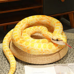 Long Python Snake Plush Toy Soft Stuffed Animal Pillow
