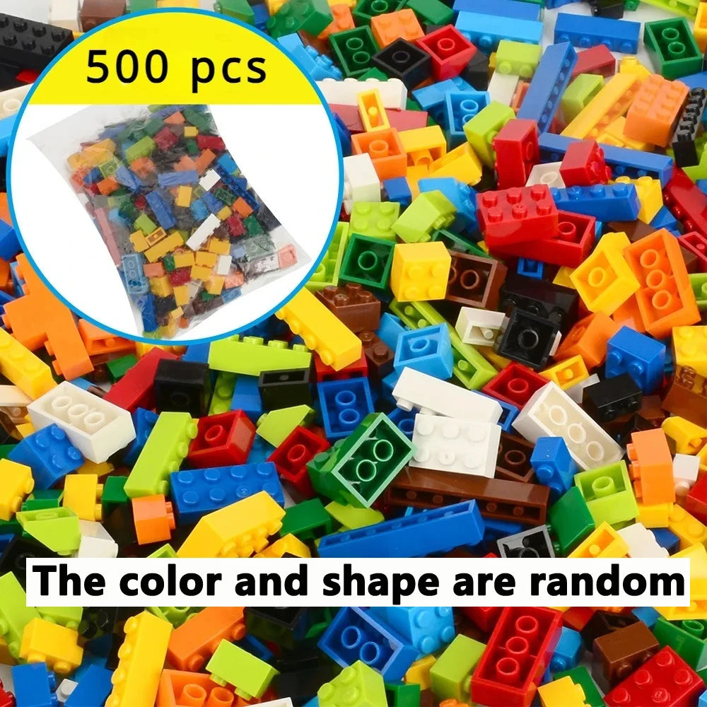 Random DIY Creative Building Blocks Bulk Set Urban Classic Building Blocks Assembled Birthday Gift Children's Educational Toys