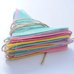 Colourful Jute Linen Pennant Flags Festival Bunting Banners Party Hanging Wedding Hanging Banner Party Garland for Home Decor