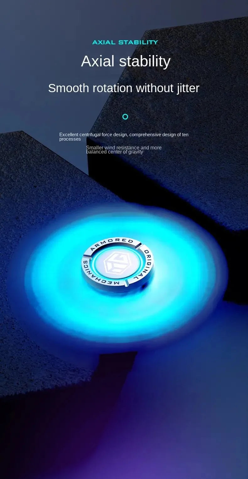 Glow Metal EDC Fidget Spinner Stress Relief Hand Toy