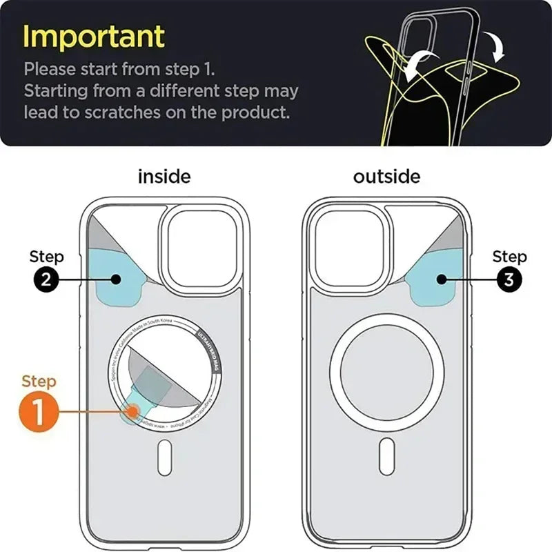 Original Magnetic Clear Case for iPhone 18 17 16 15 14 13 12 11 Pro Max 12 13 mini Funda for Magsafe Silicone Transparent Cover