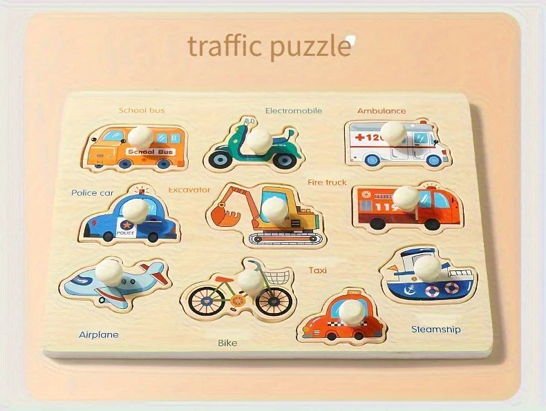 Montessori Geometry Shape Matching Puzzle Board