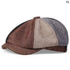 Retro Newsboy Octagonal Beret Cap for Classic Casual Style