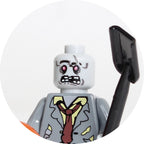 Novel Horrible Movie Halloween Pumpkin Witch Nun Vampire Zombies Building Blocks Mini Action Figure Toys
