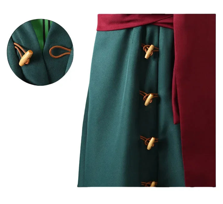 Cosplay OP Costume Wig Kerchief Eearrings Anime Clothes Kimono Adult Children Christmas Halloween Party Role Playing Outfit