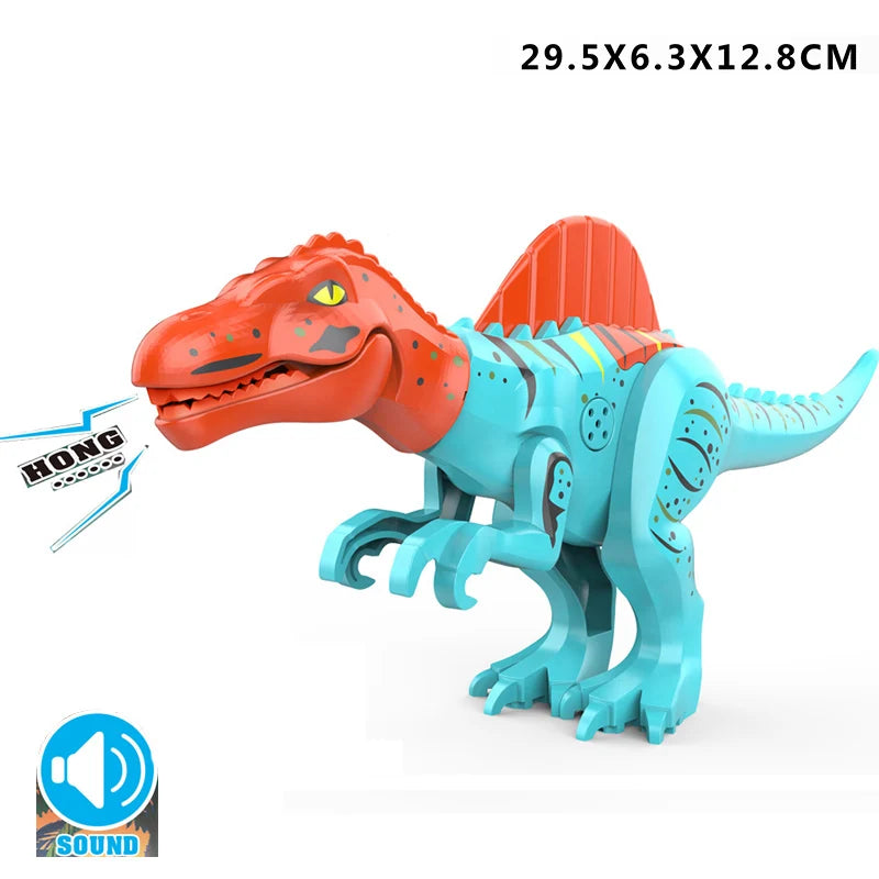 Jurassic Raptor Building Blocks Mini Dinosaur Construction Toy Set