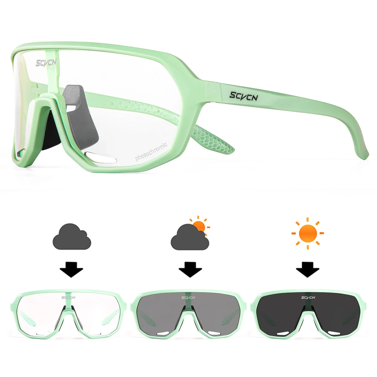 SCVCN UV400 Sports Cycling Sunglasses for Men & Women