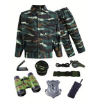 Kids Army Soldier Costume Set – Camouflage Military Outfit