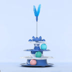 Interactive Cat Turntable Ball Toy for Self Play and Exercise