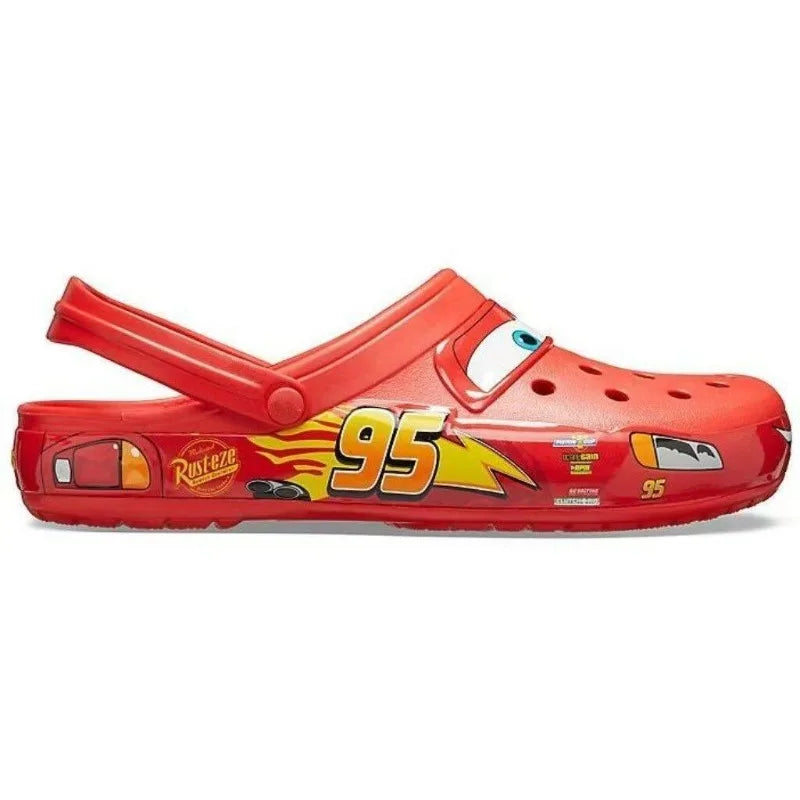 Lightning McQueen Kids Sandals – Cartoon Summer Beach Slippers
