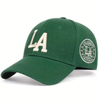 Unisex LA Embroidery Snapback Baseball Cap for Casual Outdoor Style