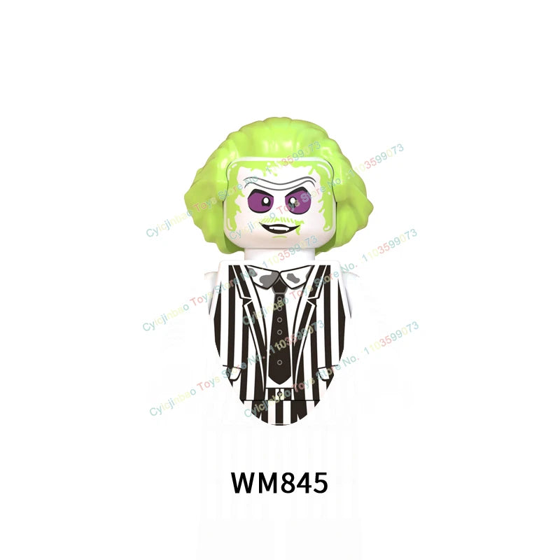 WM6075 WM6101 WM6102 Horror Movie Action Figure Building Blocks Halloween Series Character Accessories Model Brick Toys For Kids