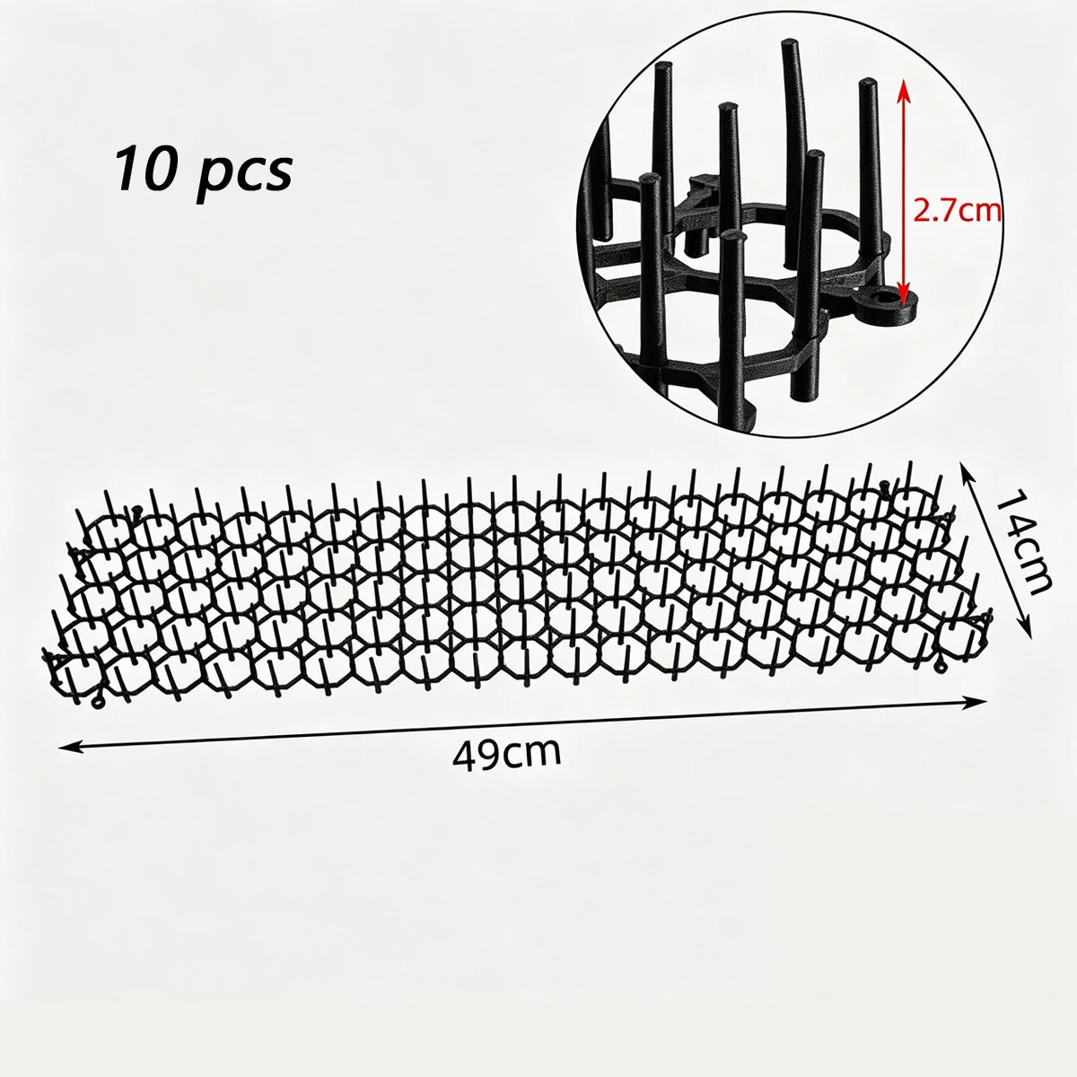 Indoor and Outdoor Cat Mat Protection Anti-cats Dog Animal Pest Control Garden Anti-Cat Spike for Home Use Repellent Net