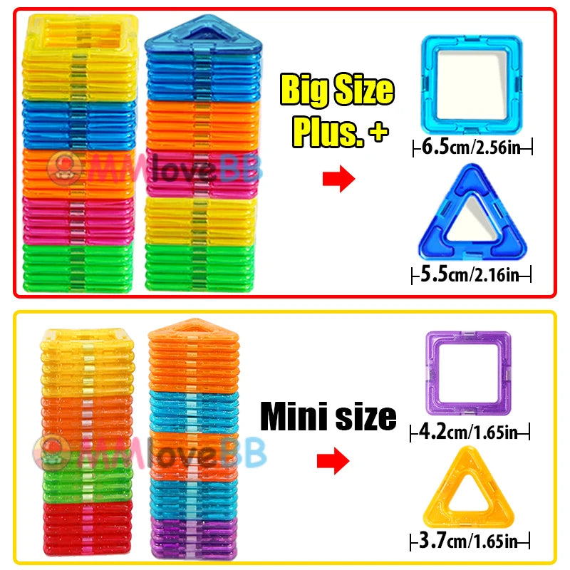 Magnetic Building Blocks DIY STEM Construction Set for Kids